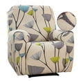 thumbnail image 1 of Dznils Printed Recliner Chair Cover Polyester Stretch Recliner Sofa Slipcover, Beige, 1 of 6