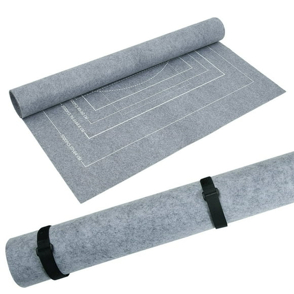 Dznils Roll-Up Puzzle Mat, Gray , 45.2 in. x 25.7 in. (Puzzle Not Included)