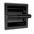 thumbnail image 1 of Dznils Stainless Steel Recessed Toilet Paper Holder Wall Mounted, Matte Black, 1 of 12