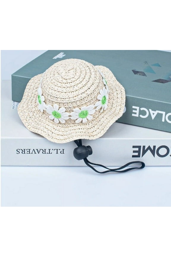 TZYUDK E-096 E Pett Pet Mini Straw Hats Faux Fur