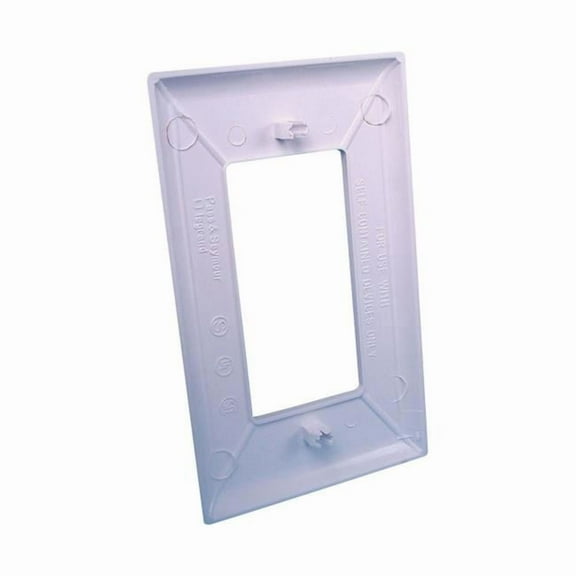 E-122C Snapon RV Wall Plate White