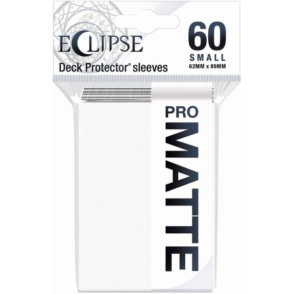 E-15636 Eclipse Matte Small Sleeves 60 Pack-Arctic White