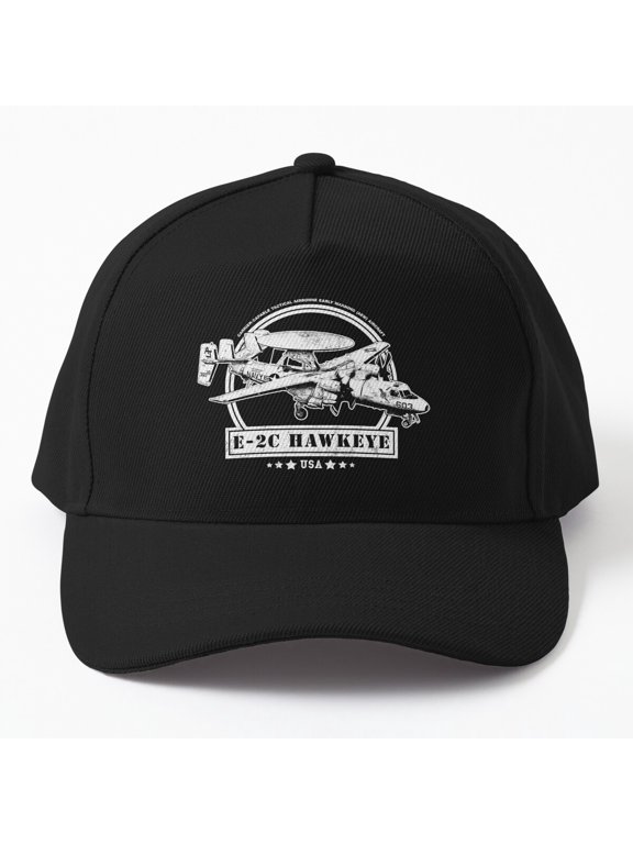 E-2 Hawkeye Aircraft Baseball Hat, Military Aviation Plane Graphic Design, Classic Everyday Cap