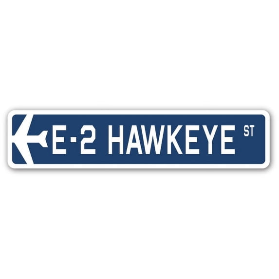 E-2 Hawkeye Street [3 Pack] of Vinyl Decal Stickers | Indoor/Outdoor | Funny decoration for Laptop, Car, Garage , Bedroom, Offices | SignMission