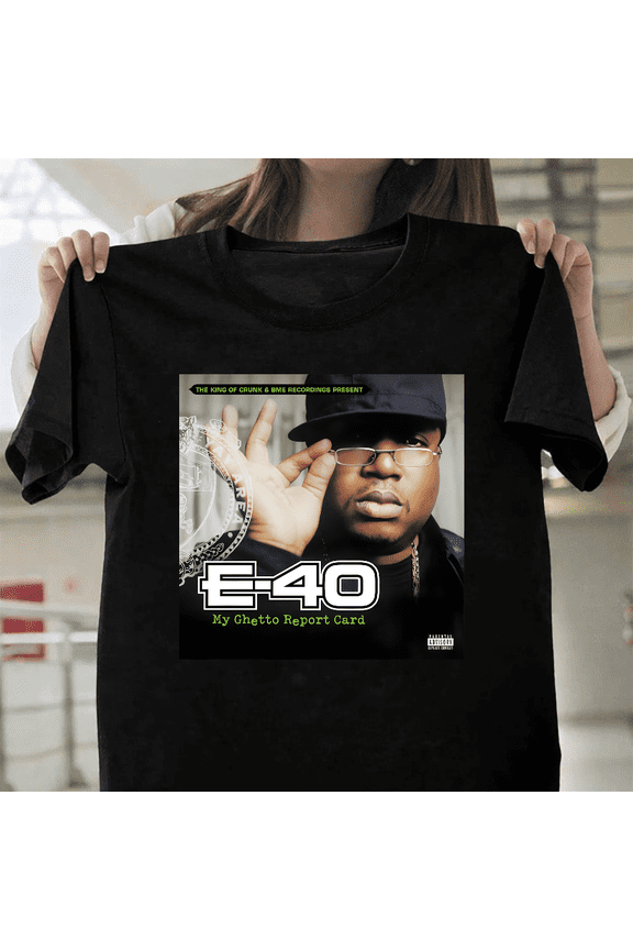 E 40 Rapper Hip Hop Legend Bay Area Hyphy Movement Music Fan Art Unisex T-Shirt, up to size 3XL.