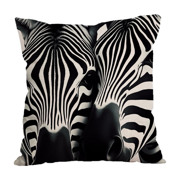 E 45 X 45 X 1 Centimeters 17.71 X 17.71 X 0.40 Inches Cottons Linen Cushion Cover Sofa Pillow For Living Room Office Lumbar Support Horse Print Pillowcase Multicolor Design E