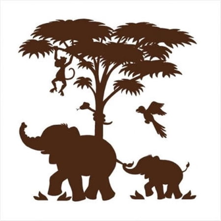 E 5-1415 Large Silhouette Safari P.2 - Paint It Yourself