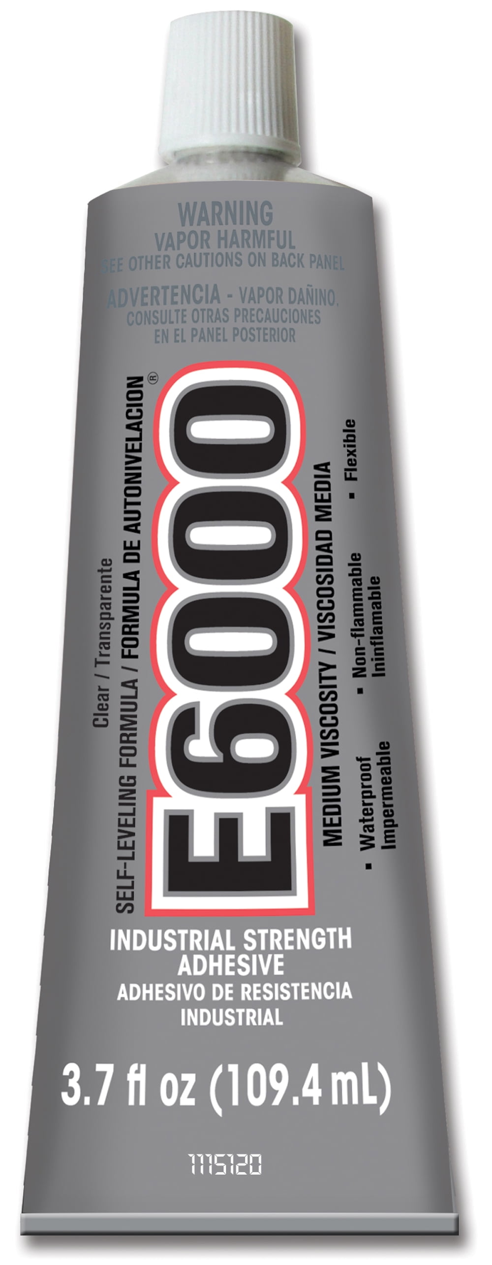 E-6000 CRAFT ADHESIVE HIGH VISCOSITY 3.7 oz 6 tubes