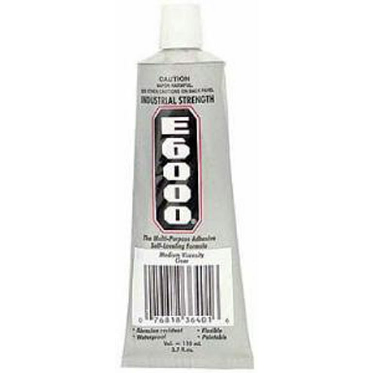 E6000 Big Craft Adhesive Glue, 3.7 FL OZ With Nozzle Tip (109.4 mL