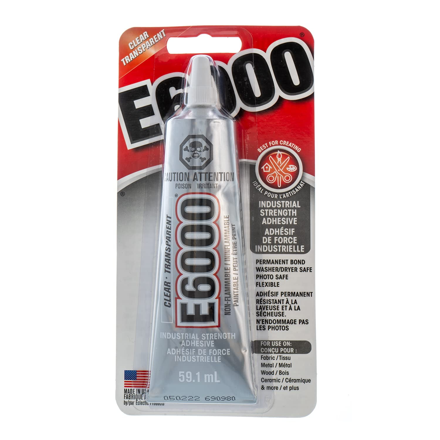 E-6000 Glue 59ml | Multi Purpose Transparent Clear Glue for DIY Crafts