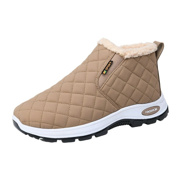 E-627 Khaki Women'S Versatile Breathable Cozy Footwear For Fall And Winter Season Thick-Soled Soft Warm Snow Boots For Daily Activities