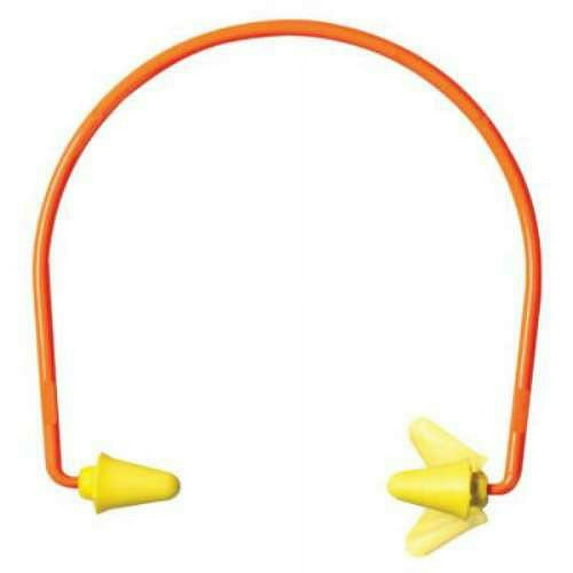 E-A-Rflex 28™ Semi-aural Hearing Protector, ABS, Polyurethane, Yellow, Banded
