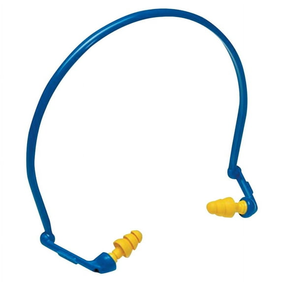 E-A-Rflex Hearing Protector with UltraFit Tips, Banded, Yellow/Blue, 10 Pr/box
