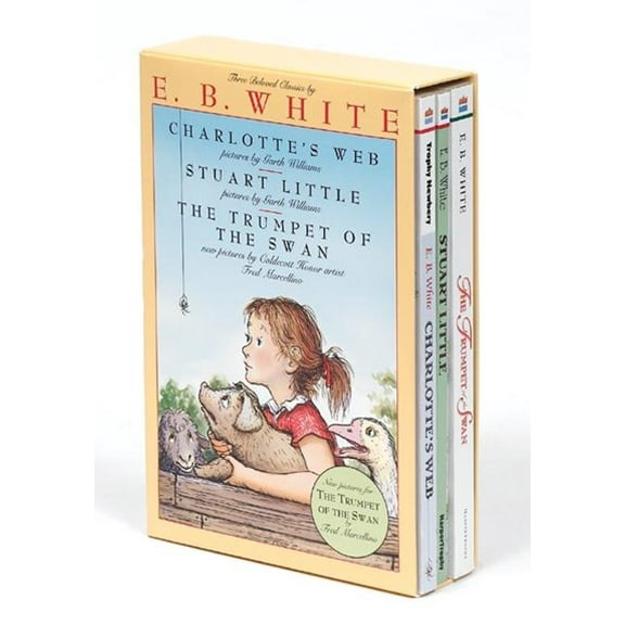 E. B. White Box Set: 3 Classic Favorites: Charlotte's Web, Stuart Little, the Trumpet of the Swan (Paperback)