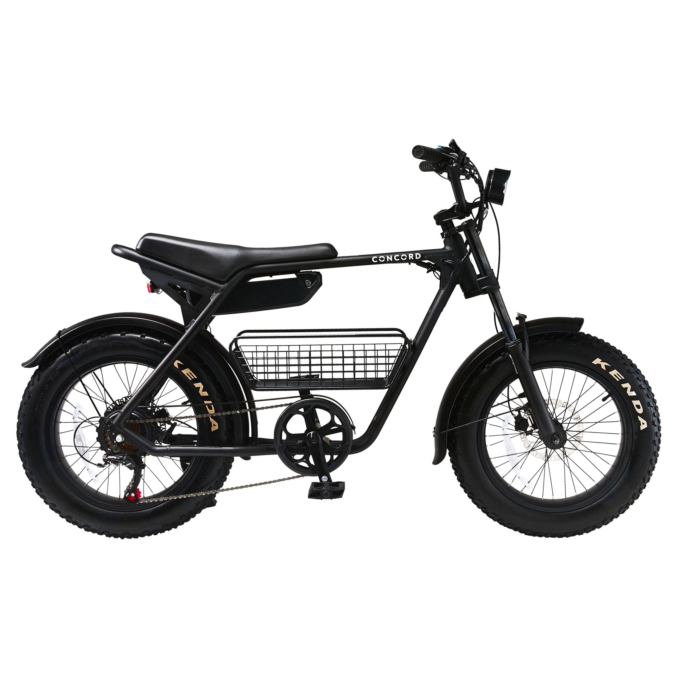 Concord 20" Voltic Electric Moto Bike, 48V, Class 2, Aluminum, Weighs 69 Pounds, Black, Fits Riders 5'2"-6'2", Adult, Unisex, Online Only