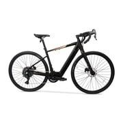 Ozark Trail 700C Rebel+ Drop Bar Electric Gravel Bike, Class 1 Mid-Drive, Small Frame, Fits Riders 5 ft 1 in-5 ft 6 in, Black, Adult, Unisex