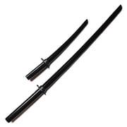 E-BOGU | Black Oak Bokken Set Long 39 and Short 23.5 | Practice Wooden Swords for Training