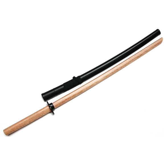 E-BOGU Natural Oak Wooden Sword (40") with Sheath | Practice Sword for Training | Kendo, Iaido, Jodo