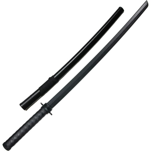 E-BOGU Polypropylene Practice Martial Arts Equipment with Black Saya Scabbard (Bokken Type 24.5")