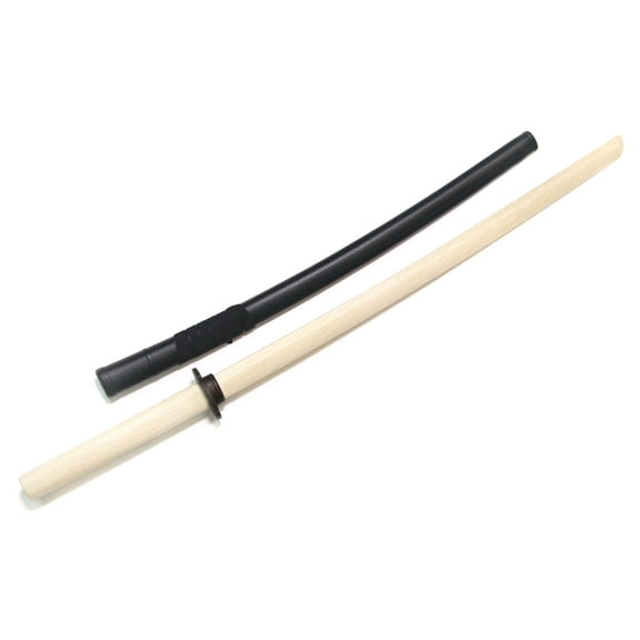 E-BOGU Handcrafted Oak Bokken (40") with Scabbard/Sheath | Wooden Practice Sword for Martial Arts Training