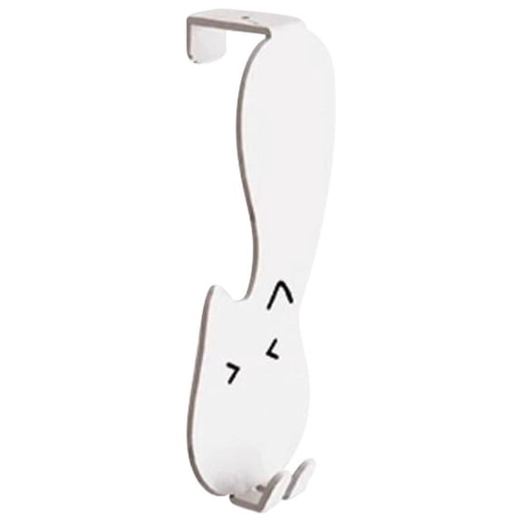E Behind Door Storage Hook Rack No Punching Wall Mounted For Clothes Hats Keys Iron