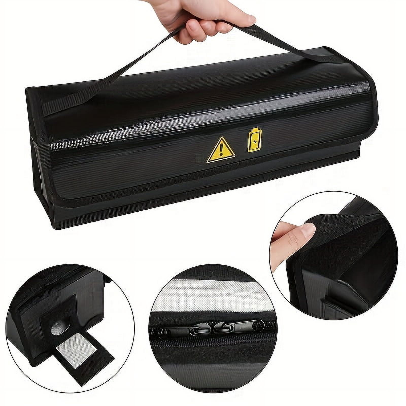 E-Bike Battery Safe Bag,Large Capacity Fireproof Lipo Bag for Ebike ...