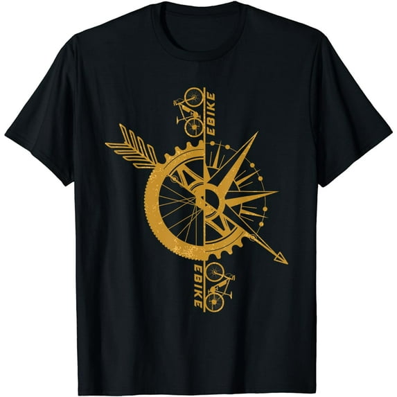 E-Bike Bicycle Cycling Bike Biking Cyclist Biker Sporty Gift T-Shirt