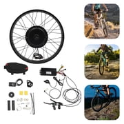 E Bike Conversion Kit, 48V 1500W Front Wheel Motor Kit, 26 Inch Tire Conversion with LCD Display for Bicycle DIY Modification