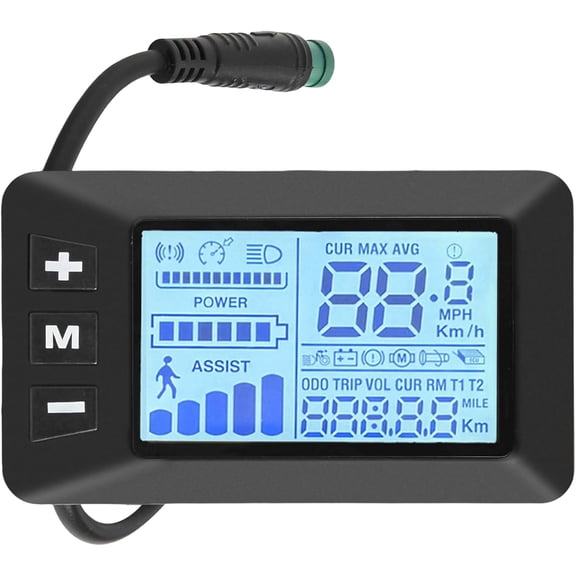 E Bike Display Ebike Screen GD01 Waterproof 5 Pin Electric Bicycle Lcd Display Control Monitor For 24V 36V 48V E-Bike Replacement Part