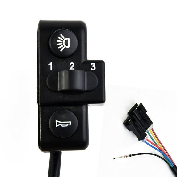 E-Bike Electric Bicycle Scooter Horn Button Speed Regulation Switch 3 in 1