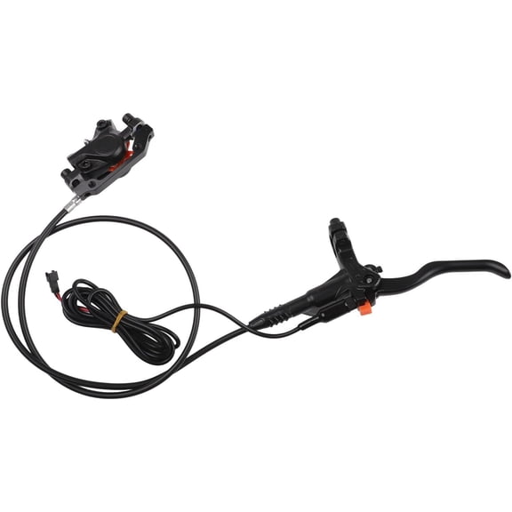 E-Bike Hydraulic Disc Brake Set with Electric Power Control and Integrated Shifter, Aluminum Alloy Construction, Front 140mm or 160mm and Rear 160mm or 180mm Compatible Brake Rotors(Right front)