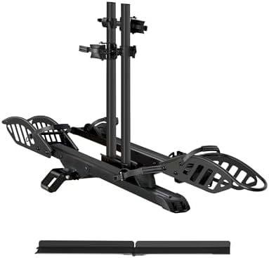E-Bike Rack with Ramp, Hitch 2 Bike Rack, 200 lbs Capacity Electric ...
