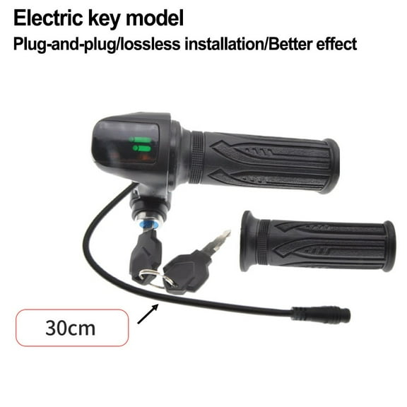 E-Bike Throttle Grip Electric Scooter Throttle Grips With Keys Cruise Button Keys Start Mingyqi