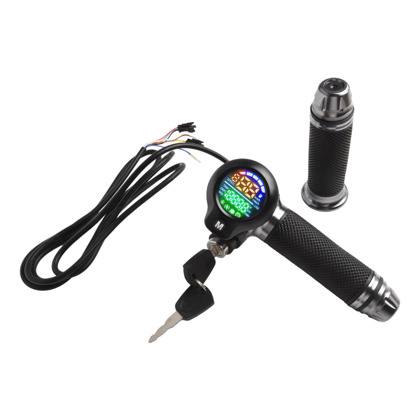 E-Bike Twistthrottle 24-72V Electric Scooter Bicycle Grip Handlebar Led ...