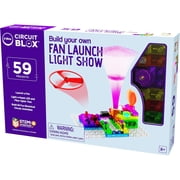 E-Blox Circuit Blox BYO Fan Launch Light Show - 59 Projects, Build Your Own LED Brick Kit, Fun Electrical Circuit Activities, DIY STEM, Kids Ages 8+