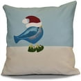 thumbnail image 1 of E By Design Merry Christmas Bird Decorative Pillow, 1 of 2
