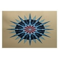 thumbnail image 1 of E By Design Sea Wheel Geometric Print Indoor/Outdoor Rug, 1 of 7