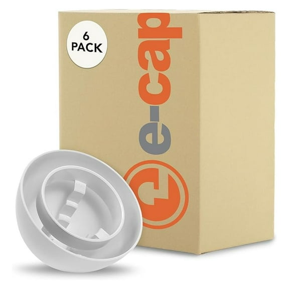 E-CAP321 PVC Vent for Furnace Flue Pipe | Hemispherical GELOY CR7520 Resin Cover | Keep Small Animals Out of Exterior Vent Outlets | Exhaust Vent Fits PVC Flue Pipes 1.5",2",&3"| Pack of 6