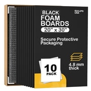 E-CLIPS USA Black Foam Boards 20 x30  Foam Core Boards for School & Office Use, 10 Pack