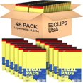 thumbnail image 1 of E-Clips USA 50-Sheet Legal Wide Ruled Paper Notepads with Chipboard Back, Canary Yellow, 48-Pack, 1 of 7