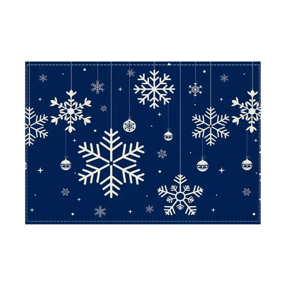 E Christmas Placemat Table Mat For Home Living Room Decoration Set Of 4 Pieces Design E Size 18X12 Inches