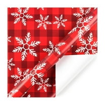 E Christmas Wrapping Paper Roll Plaid Design Gift Wrap For Holiday Birthday Valentine Party Decorations Tear Resistant Easy Cut 30 Inches Length