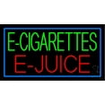 thumbnail image 1 of E Cigarettes E Juice LED Neon Sign 20 x 37 - inches, Clear Edge Cut Acrylic Backing, with Dimmer - Bright and Premium built indoor LED Neon Sign for Bar decor., 1 of 7