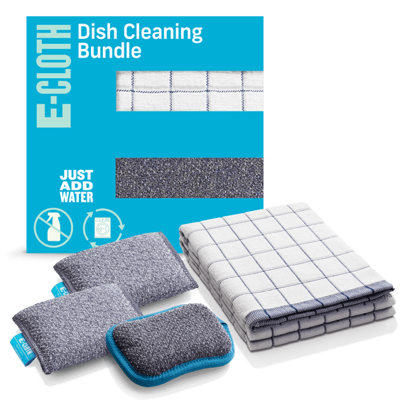 E-Cloth 5-Pc Dish Microfiber Cleaning Bundle