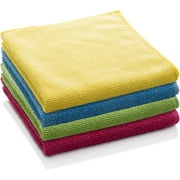 E-Cloth General Purpose Microfiber Cleaning Cloth, 300 Wash Guarantee, Assorted Colors, 4 Pack