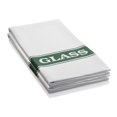 thumbnail image 1 of E-Cloth Glassware Drying & Polishing Towel, Microfiber, White & Green, 2 Pack, 1 of 6