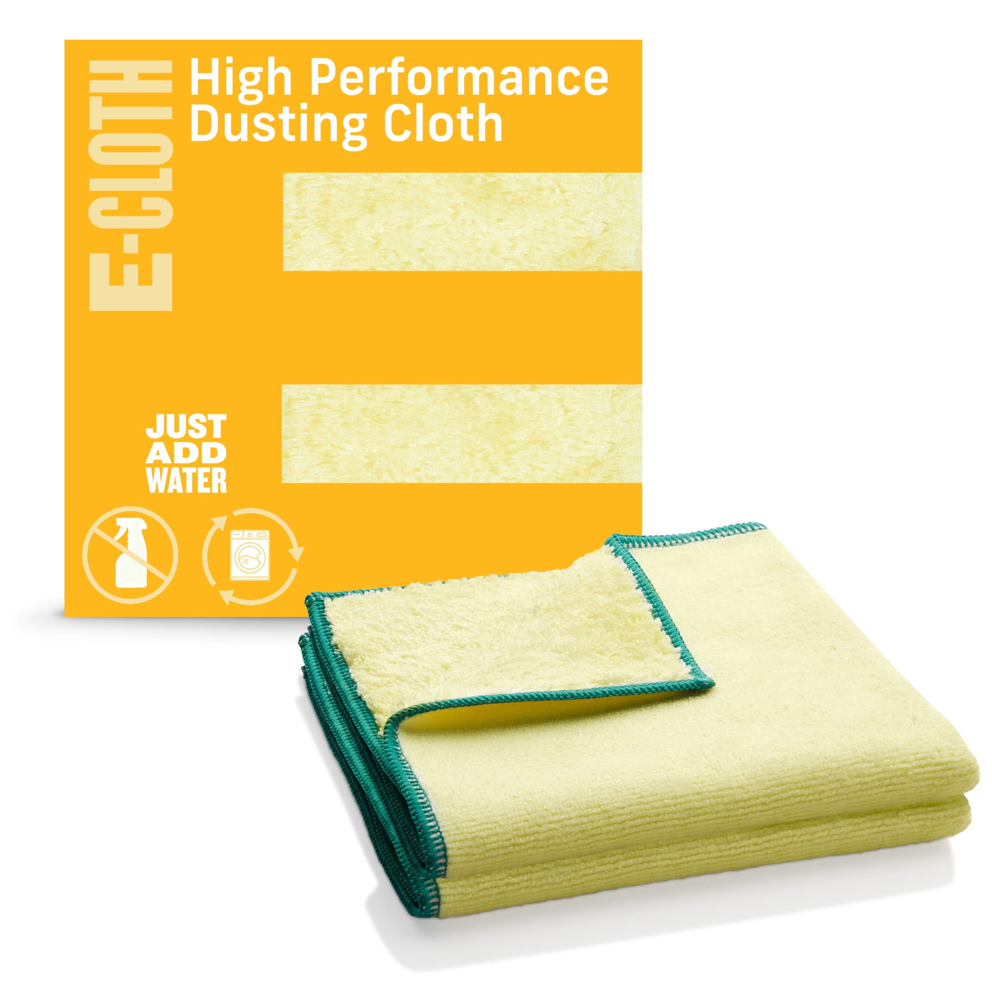 Scrub Daddy Microfiber Cloths - All Purpose Super Soft & Ultra Plush  Microfiber Towels - Contains Grey & Yellow Cleaning Rags, 2 Count