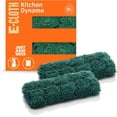 thumbnail image 1 of E-Cloth Kitchen Dynamo Premium Microfiber Dish Scrubber - Non-Scratch - 2 Pack, Green, 1 of 9