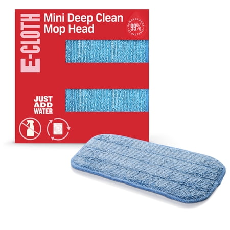 E-Cloth Mini Deep Clean Mop Head, Microfiber Damp Mop Head, 1 Count