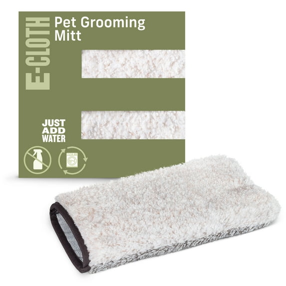 E-Cloth Pet Grooming & Massage Mitt Microfiber Cleaning Cloth for Cats and Dogs